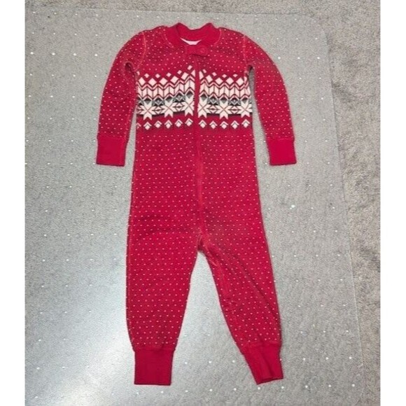 Lot of 3 Winter Hanna Andersson zip sleepers/ L/S Bodysuit 18-24 months 80cm - Picture 2 of 10